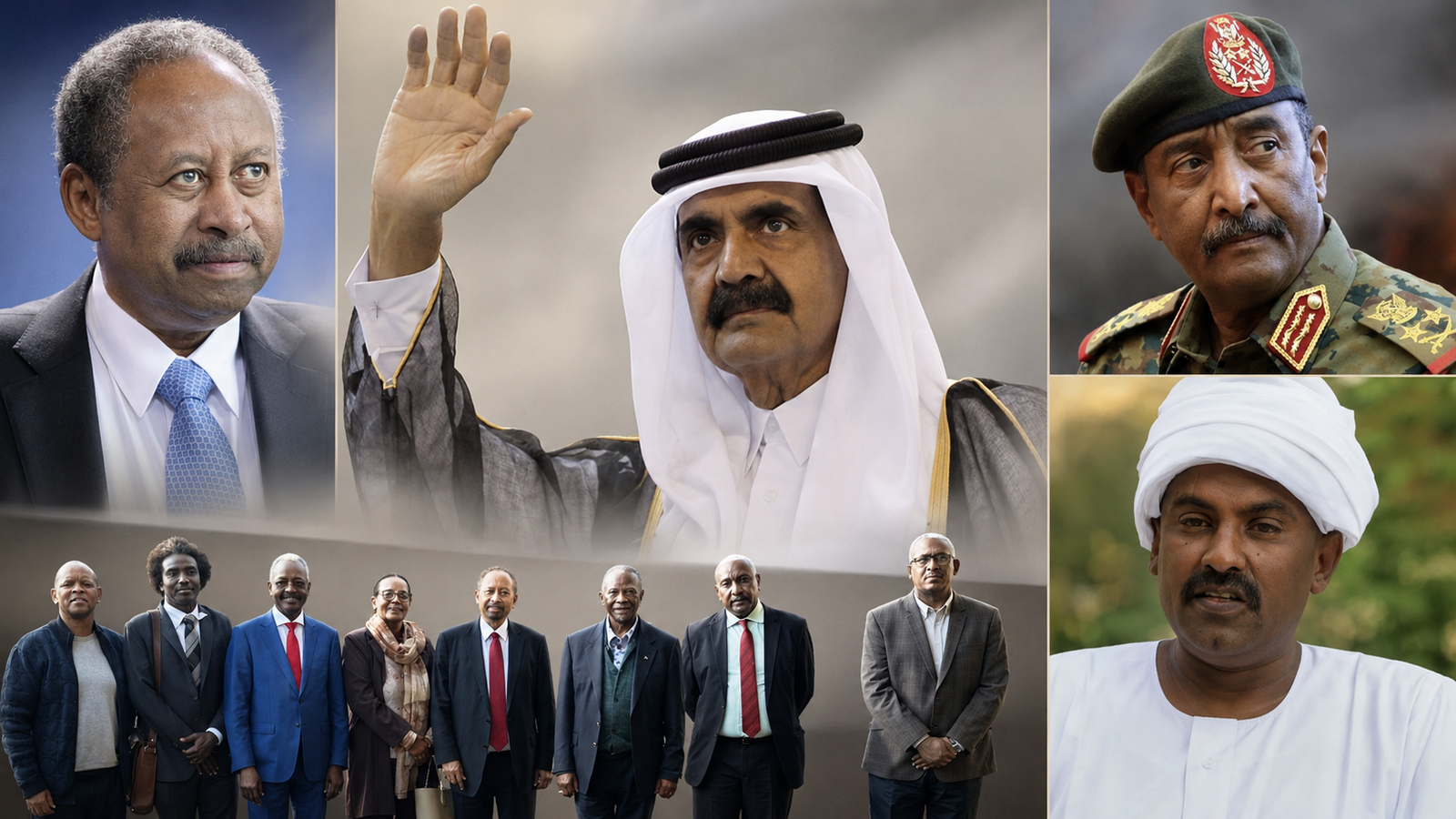 البرهان وحمدوك و«صمود» والتجمع الاتحادي يعزّون قطر في وفاة الأمير الوالد
